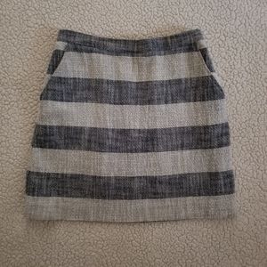 a.new.day Striped A-line Mini Skirt